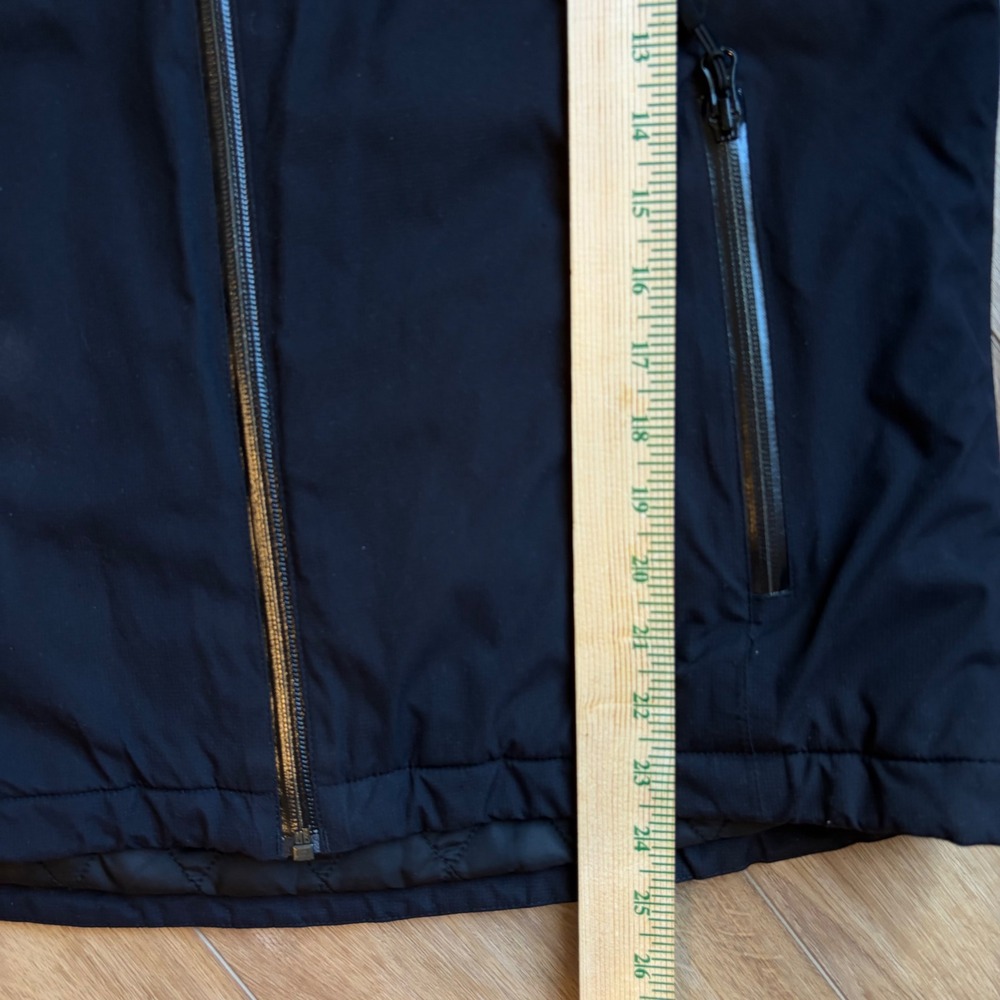 Lands End S Squall Womens Black Insulated Hooded Jacket Quilted Lining Small - Picture 10 of 11